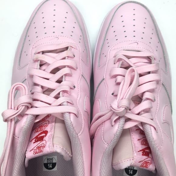 Mens Air Force 1 “07 Pink/White CU6312-600 USED Worn Once Sz 14 - Picture 7 of 10
